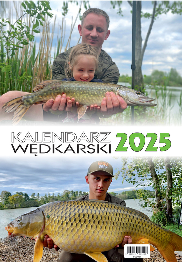 Kalendarze Trojdzielne Terminarze Kalendarze Scienne I Biurkowe Beskidy Kety kalendarz rodzinny wedkarski 2021